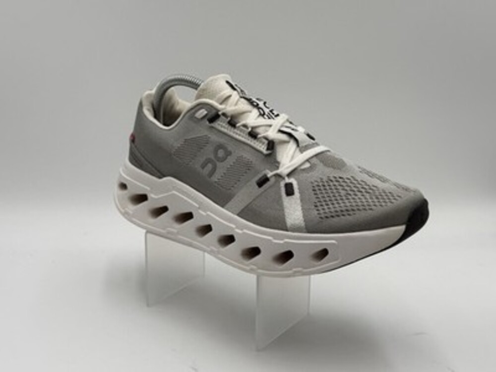 On Cloud Eclipse Running Shoes Womens 9.5 Gray Alloy/White Swiss Engineering